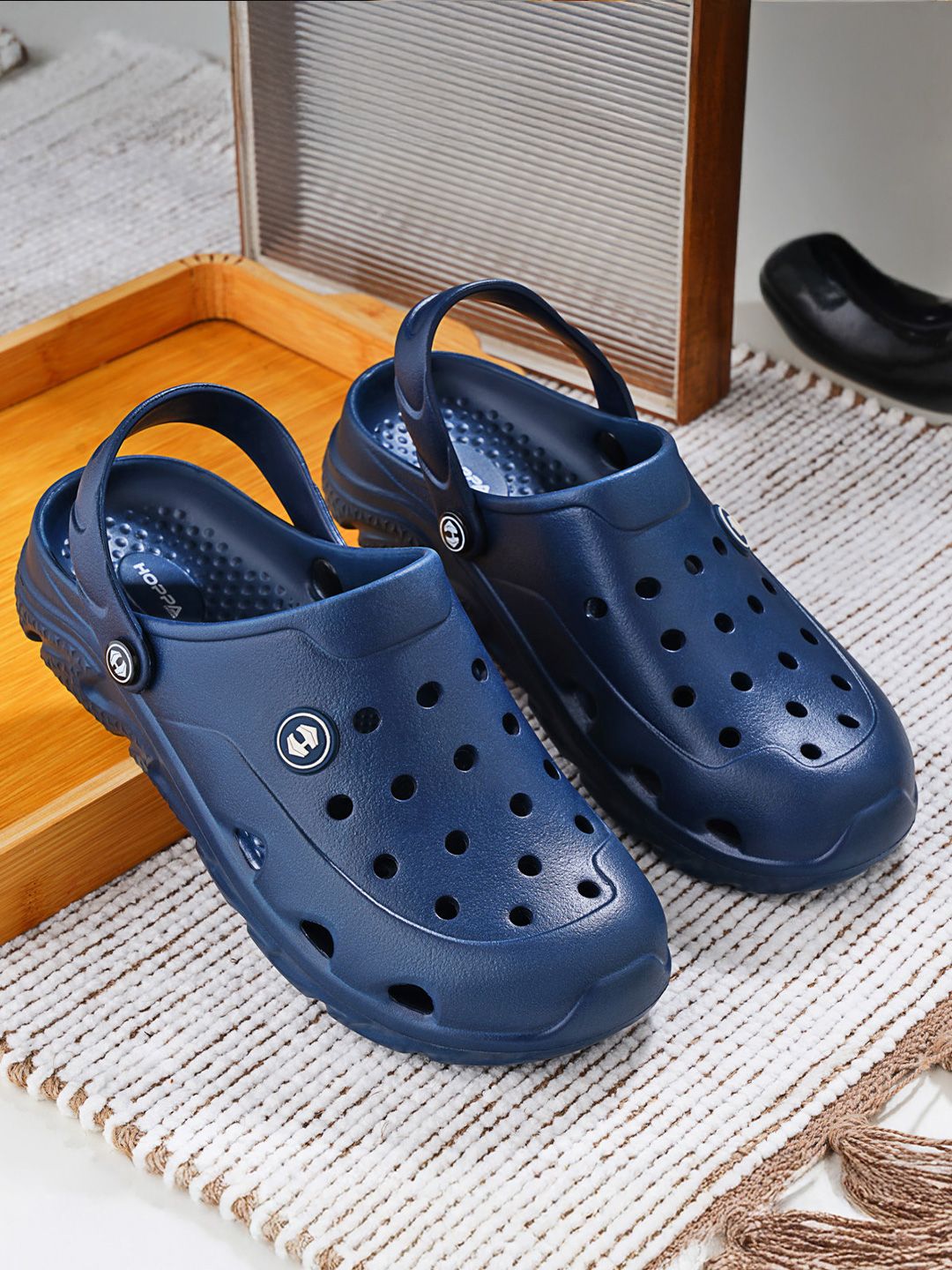 Hoppa Coucci Men Navy Clogs Men