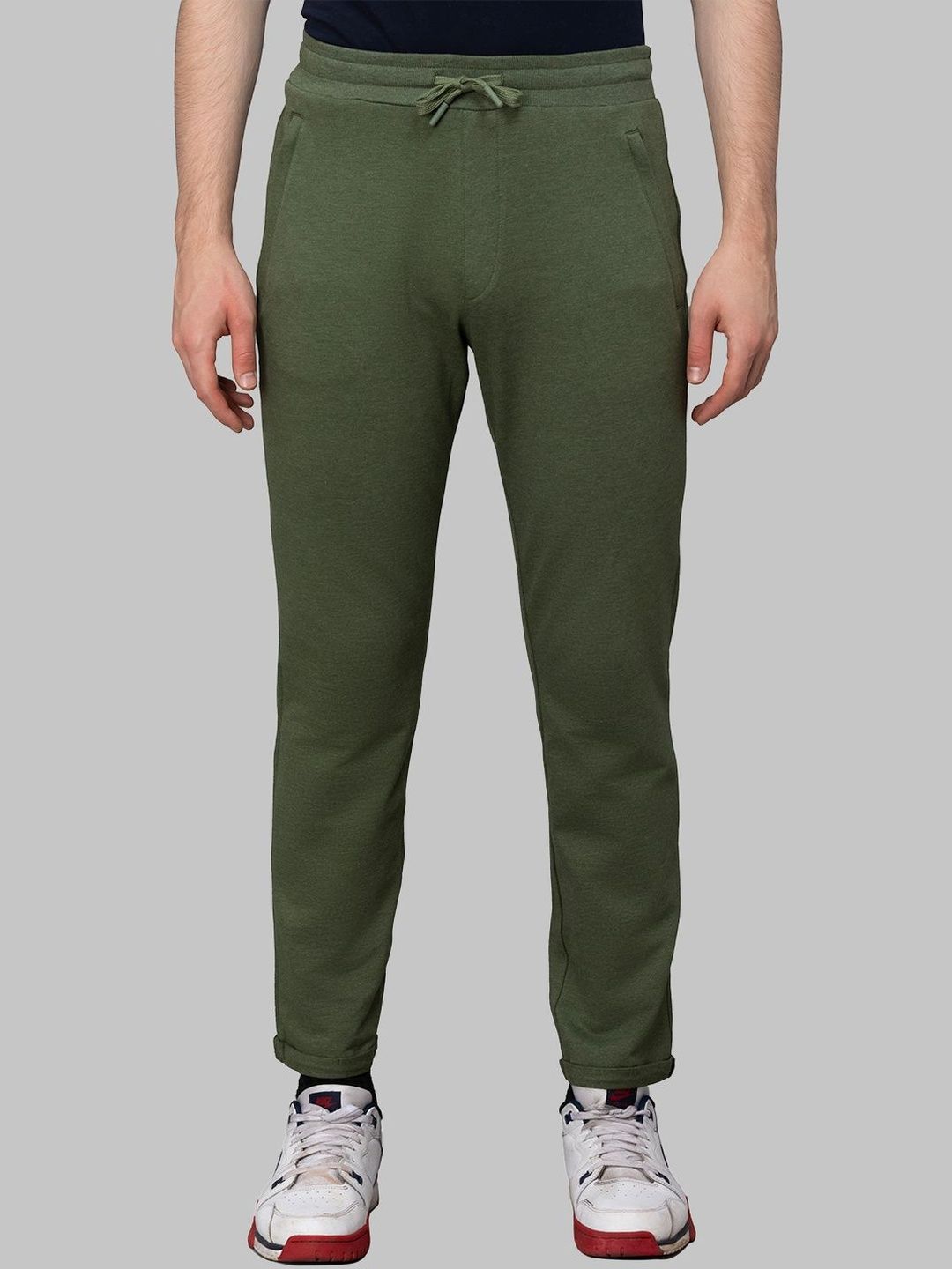 Buy Genx Men 100% Super Combed Cotton Mid-Rise Track Pants - Track