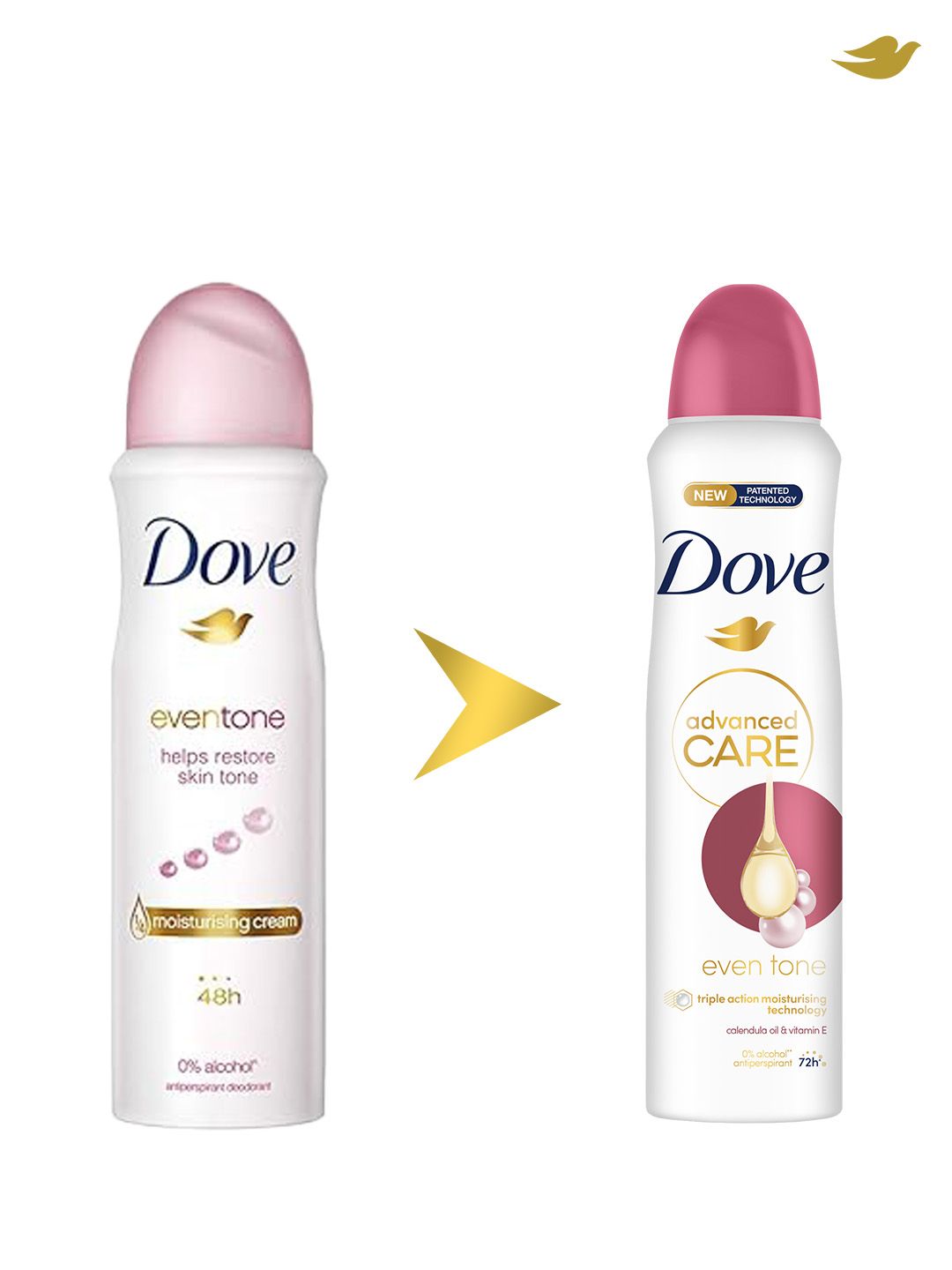 Buy Dove Advanced Care Even Tone Deodorant Spray with Calendula