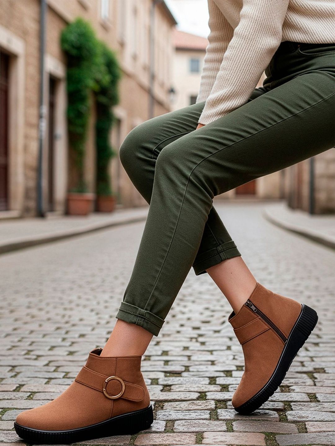 ELLE Women Ankle Length  Boots