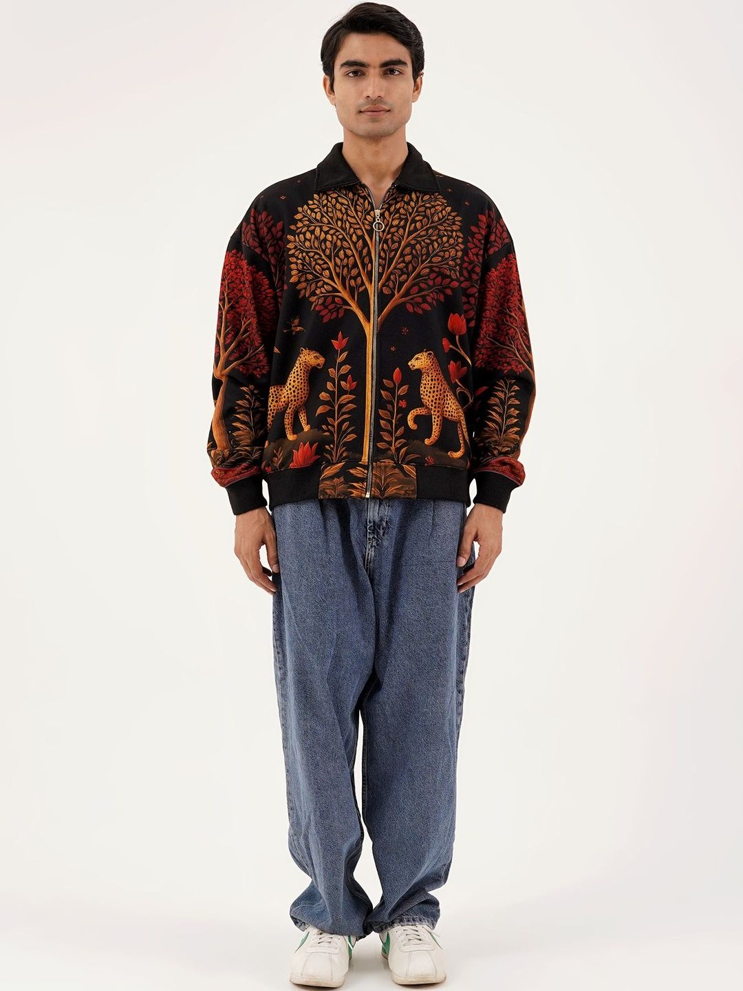 Clazzey Men Fleece Lightweight Bomber Jacket