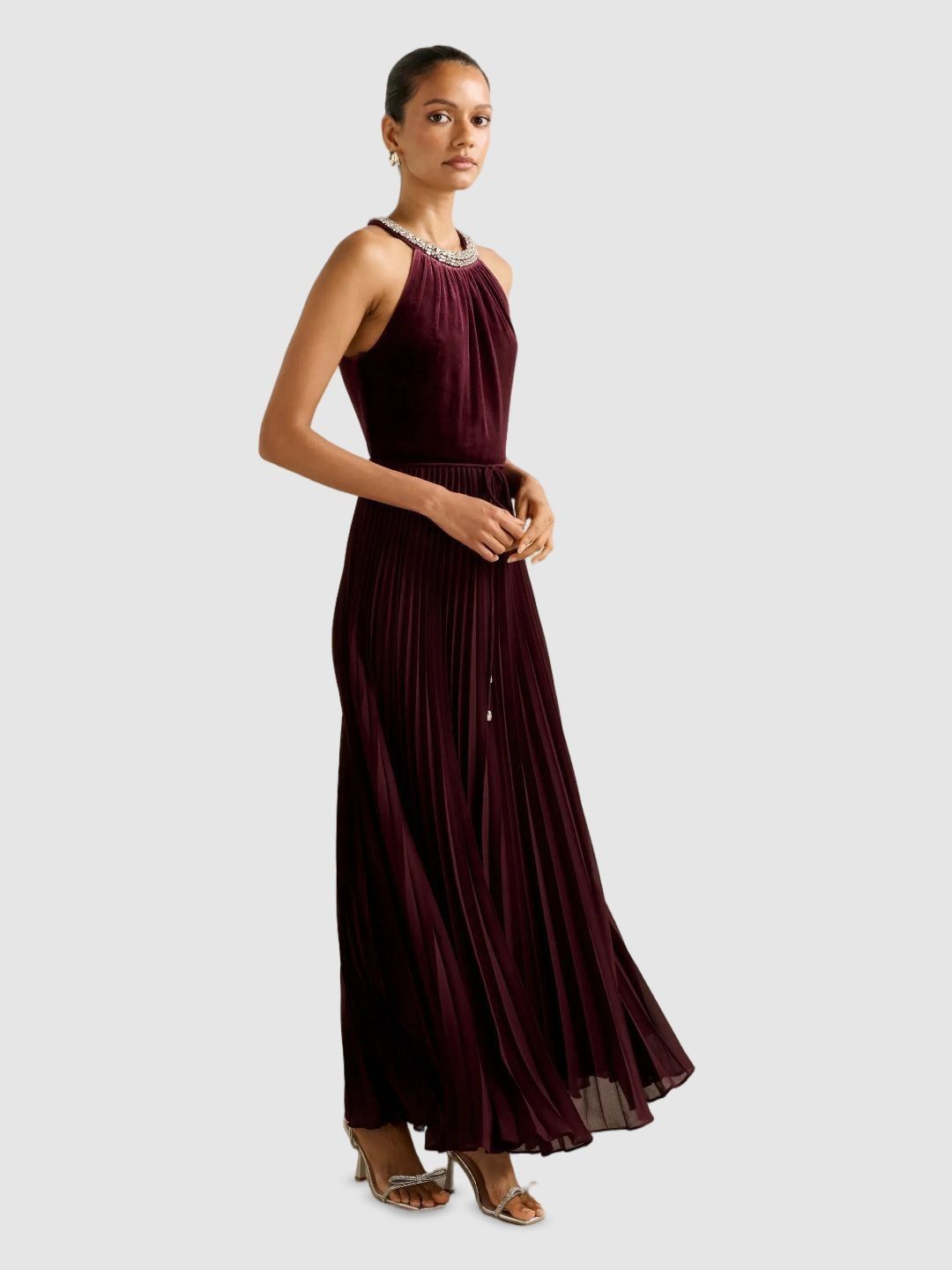 Halter Neck Maxi Dress