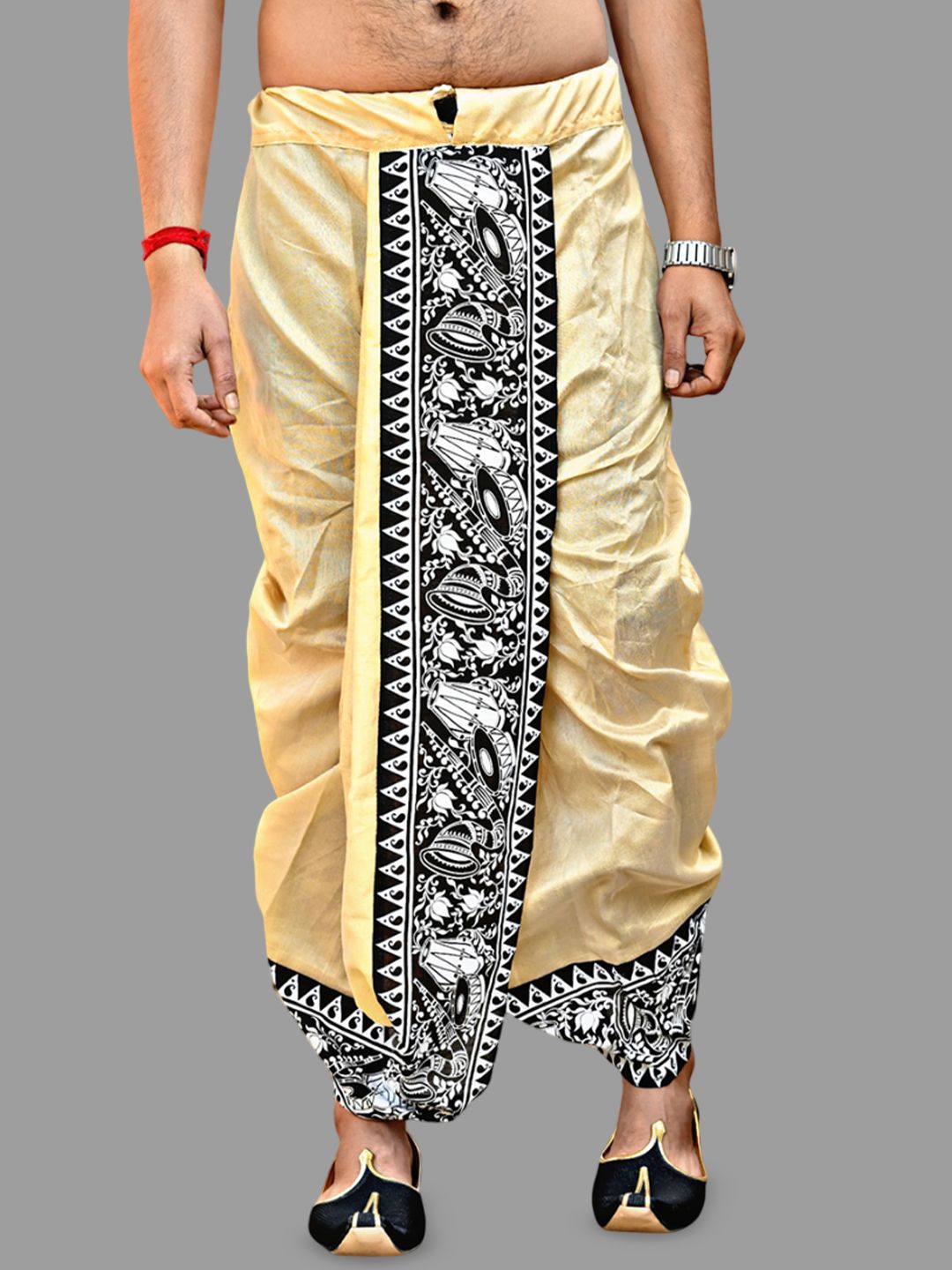 M Mahalaxmi Creation Men Silk Dhotis