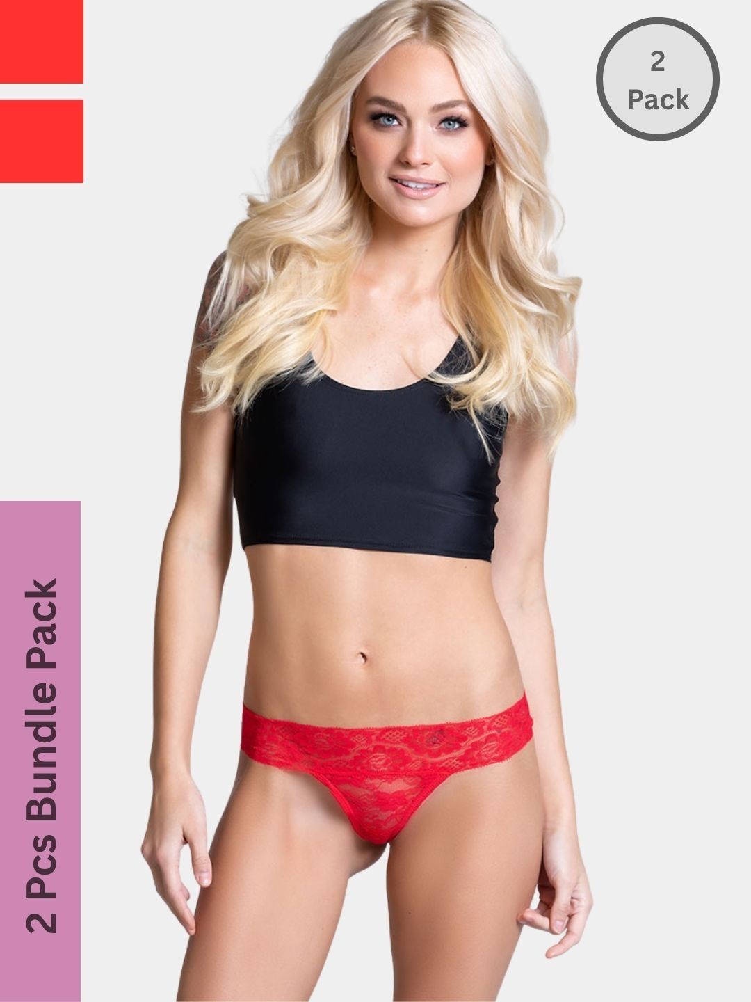 BE IN LOVE Women Pack Of 2 Solid Low-Rise Thongs Briefs