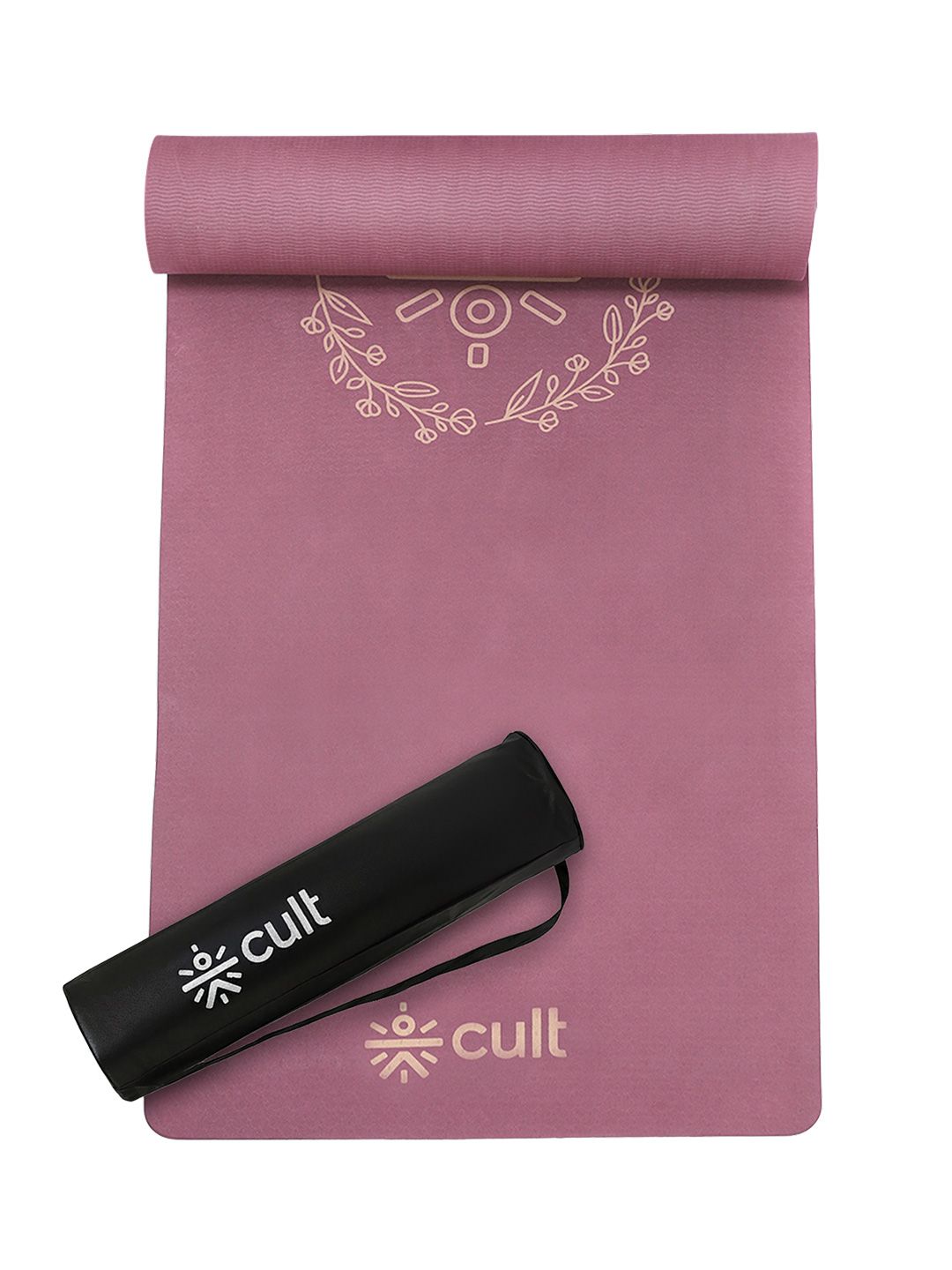 CULT CULT Mauve TPE 10mm with Bag and Strap Yoga Mat