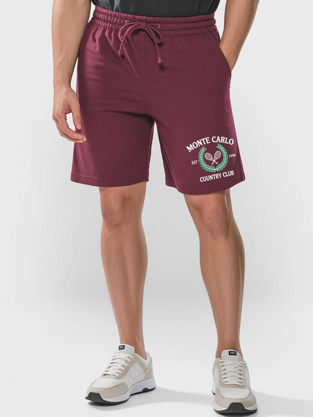 FFLIRTYGO Men Printed Typography Cotton Running Regular Fit Regular Shorts