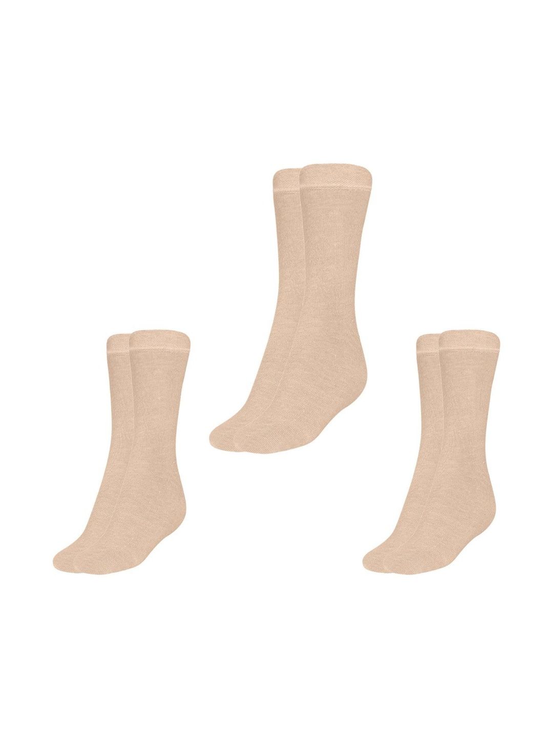 MUKHAKSH Men Pack Of 3 Calf-Length Cotton Socks