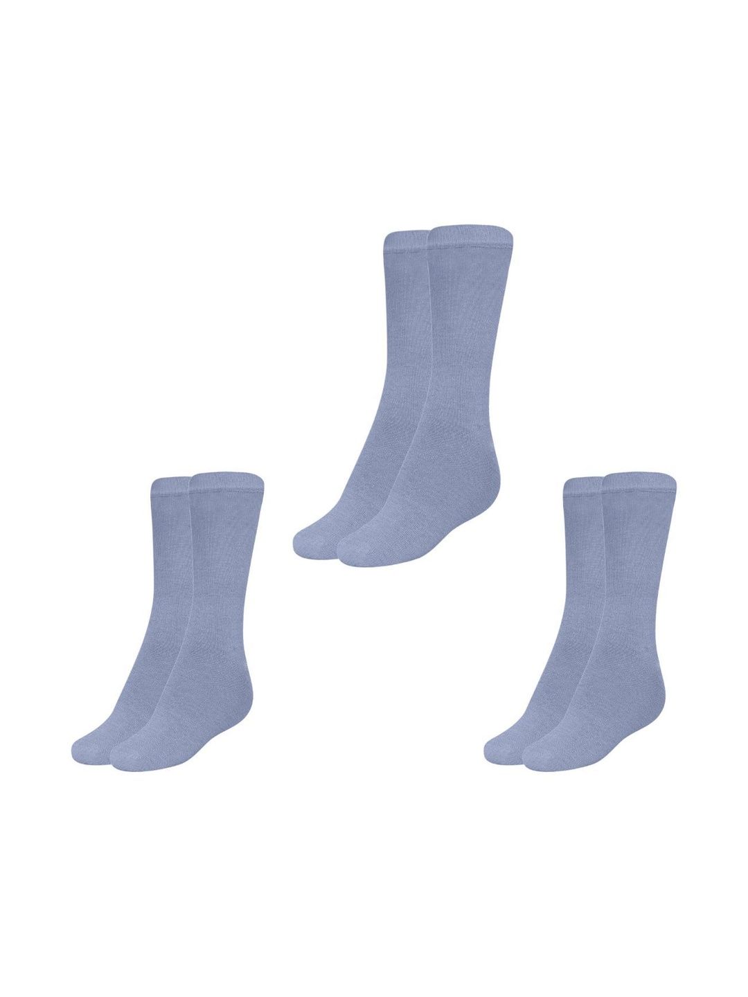 MUKHAKSH Men Pack Of 3 Cotton Calf-Length Socks