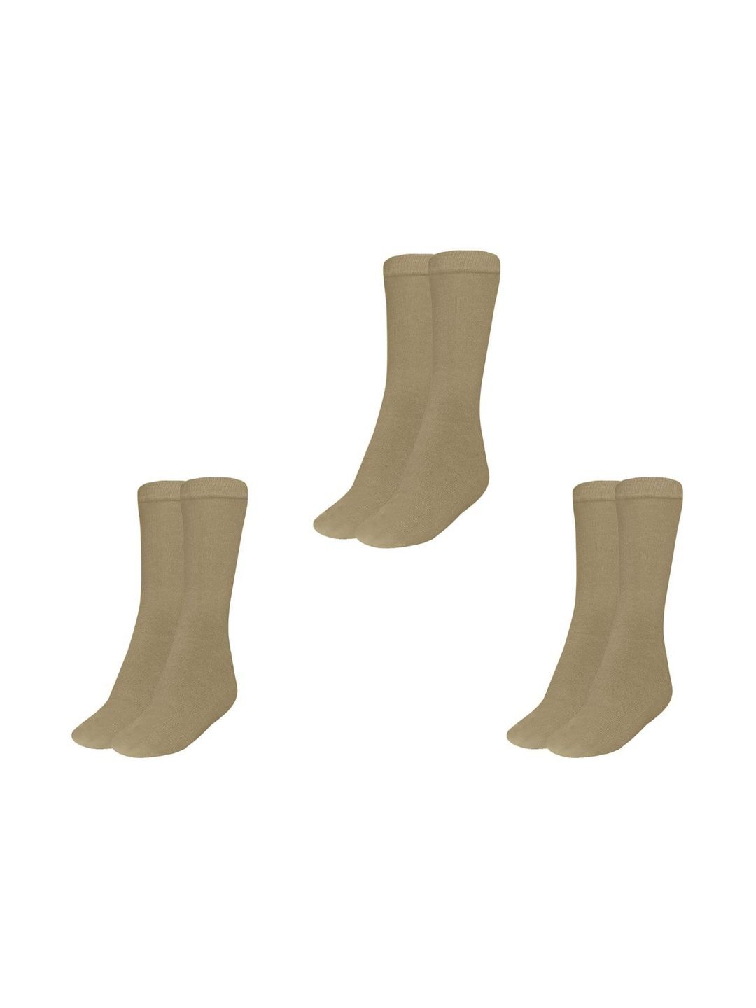 MUKHAKSH Men Pack Of 3 Cotton Calf-Length Socks