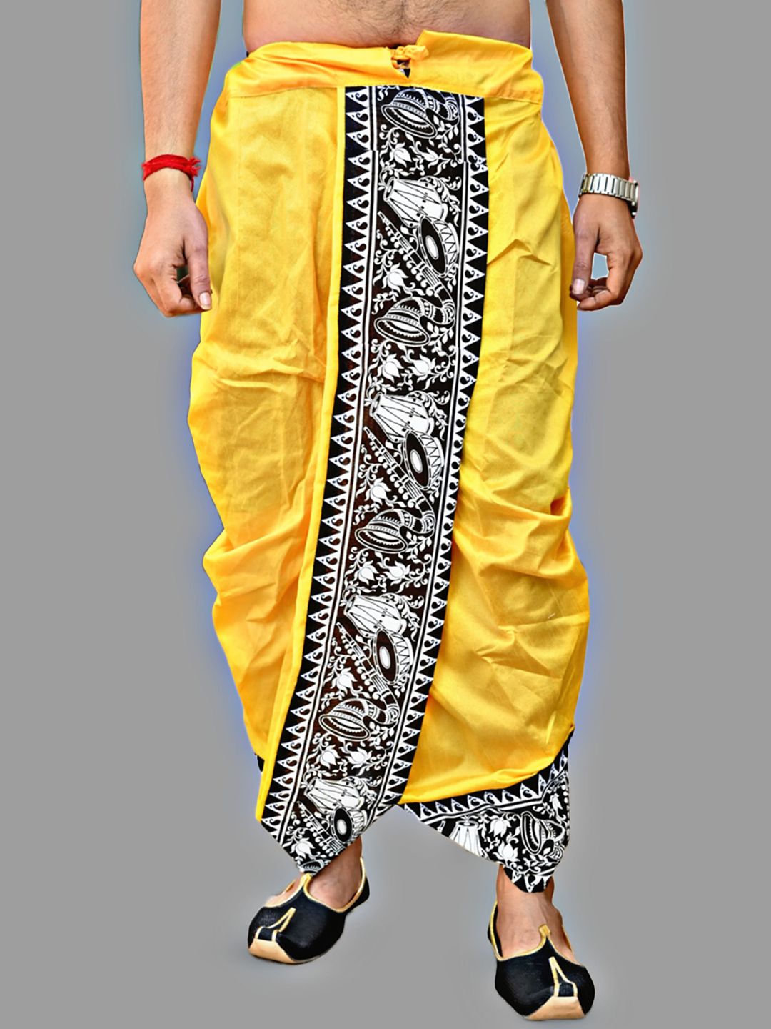 Krishiv Lifestyle Men Silk Dhotis