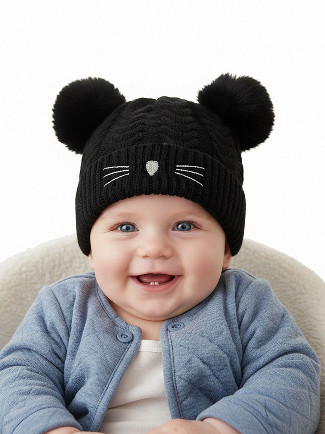 Infispace Kids Self Design Woollen Beanie Caps