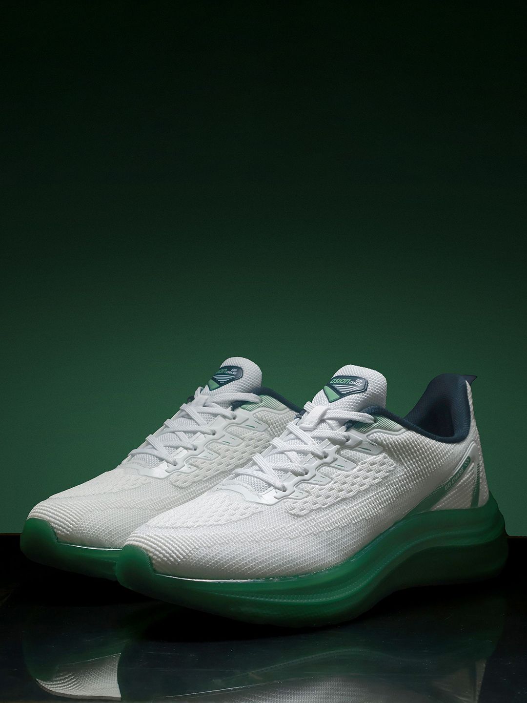 ASIAN Men Mesh Colourblocked Running Non-Marking Sports Shoes