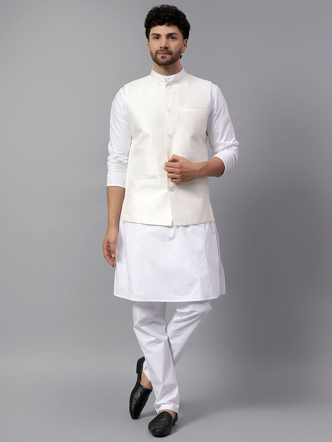Latest Chikan Garments Men Mandarin Collar Nehru Jackets