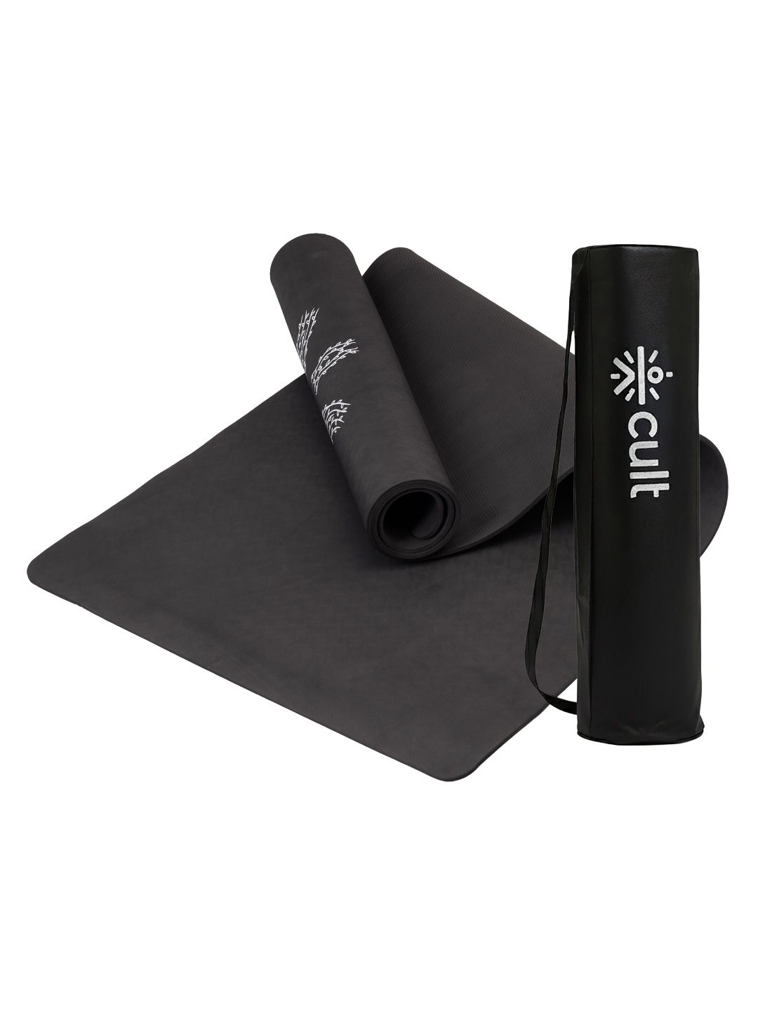 CULT CULT Black TPE 6mm with Bag & Strap Yoga Mat