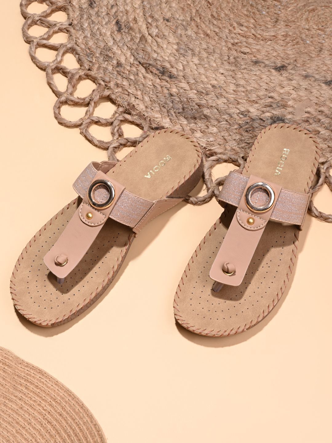 Rocia Women Embellished Open Toe Flats