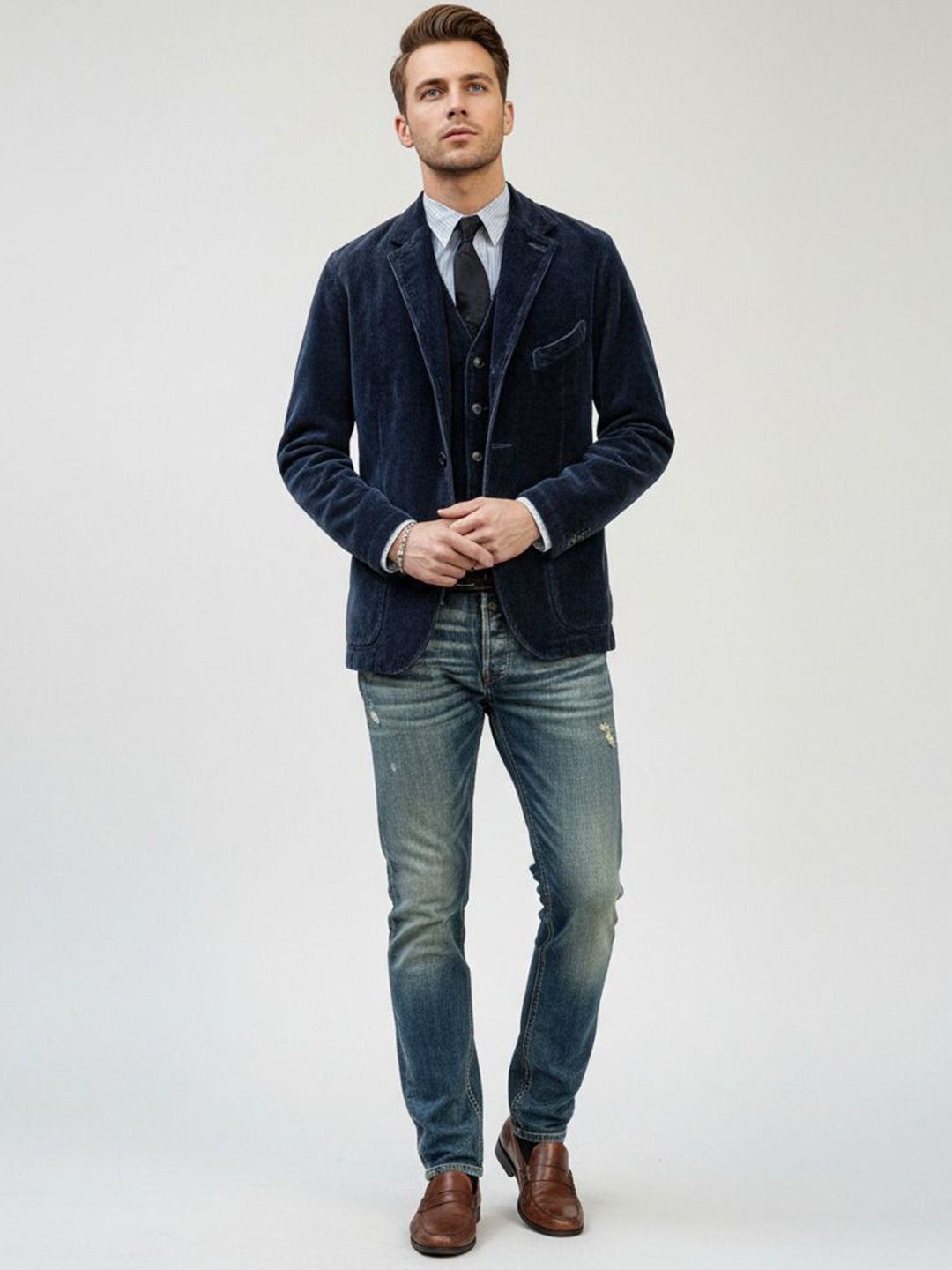 INVICTUS INVICTUS Men Solid Single-Breasted Double Vent Blazers