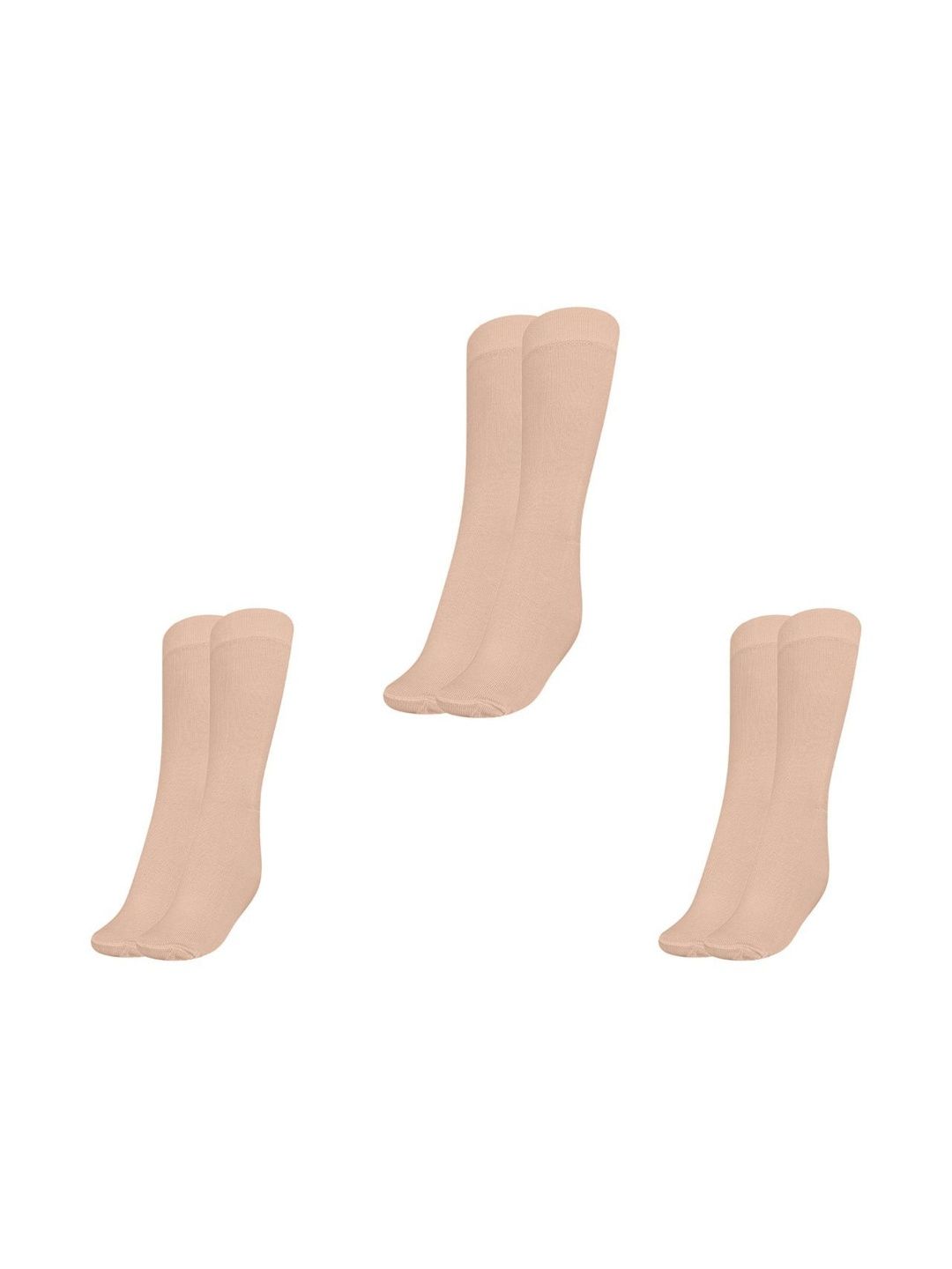 MUKHAKSH Men Pack Of 3 Calf Length Cotton Socks