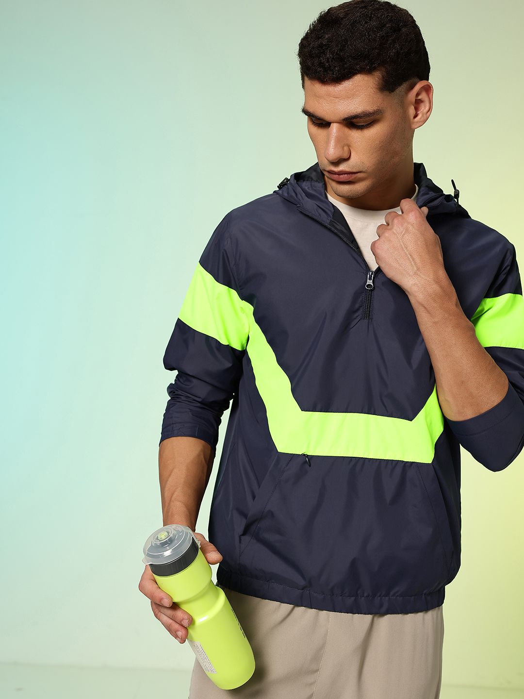 HRX by Hrithik Roshan Colourblocked Running Sporty Jacket