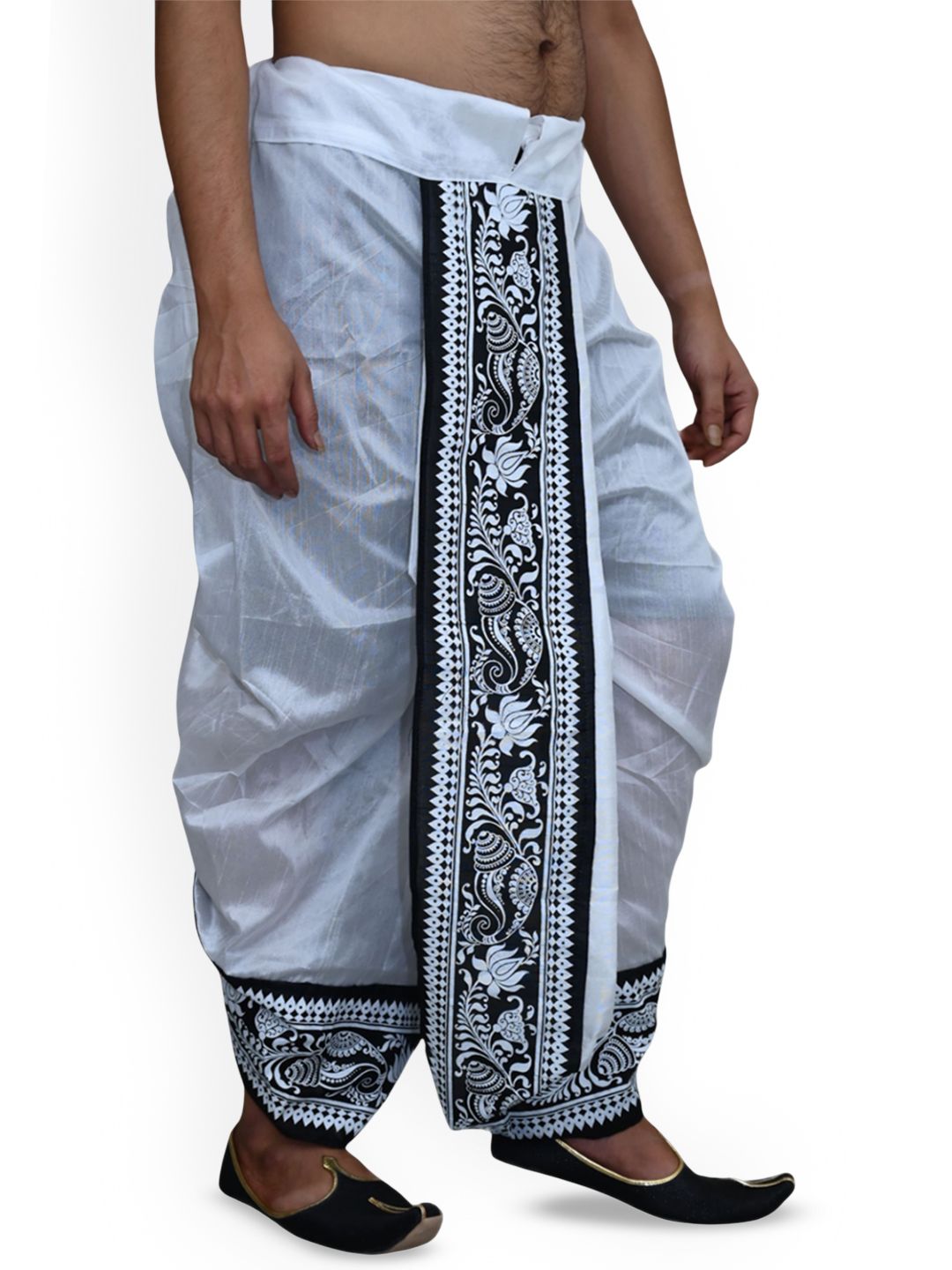 M Mahalaxmi Creation Men Silk Dhotis