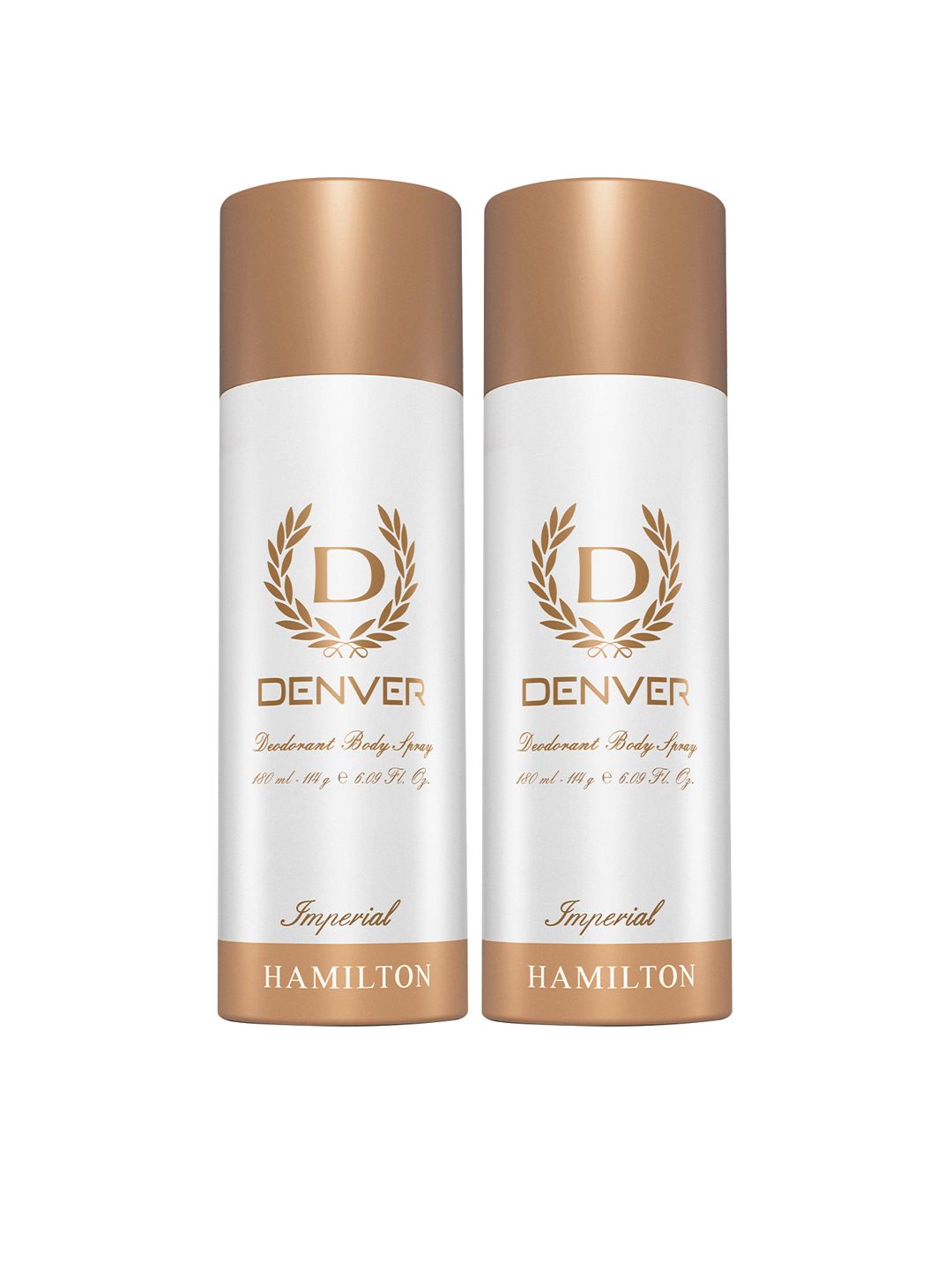 Denver Men Set of 2 Imperial Deodorant Body Sprays - 180ml Each