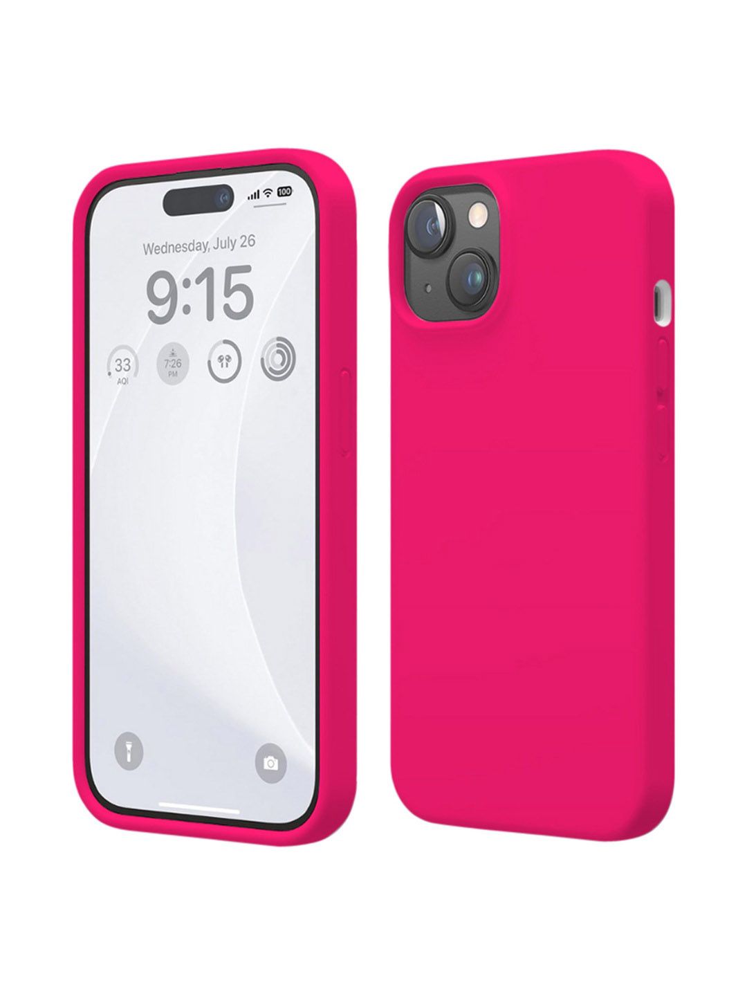 INNOPACE Silicone iPhone 15 Plus Back Case