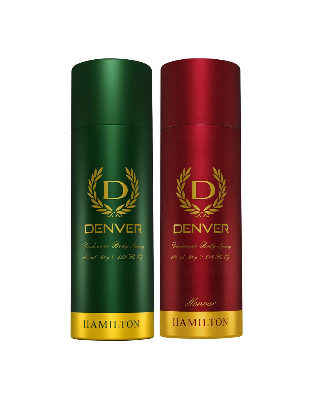 Denver Men Hamilton & Honour Deodorant Body Spray Combo - 180ml Each