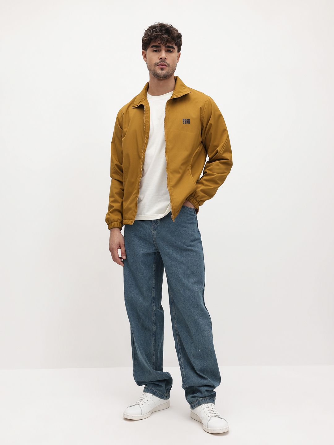 The Roadster Life Co. Solid Spread Collar Tailored Jacket