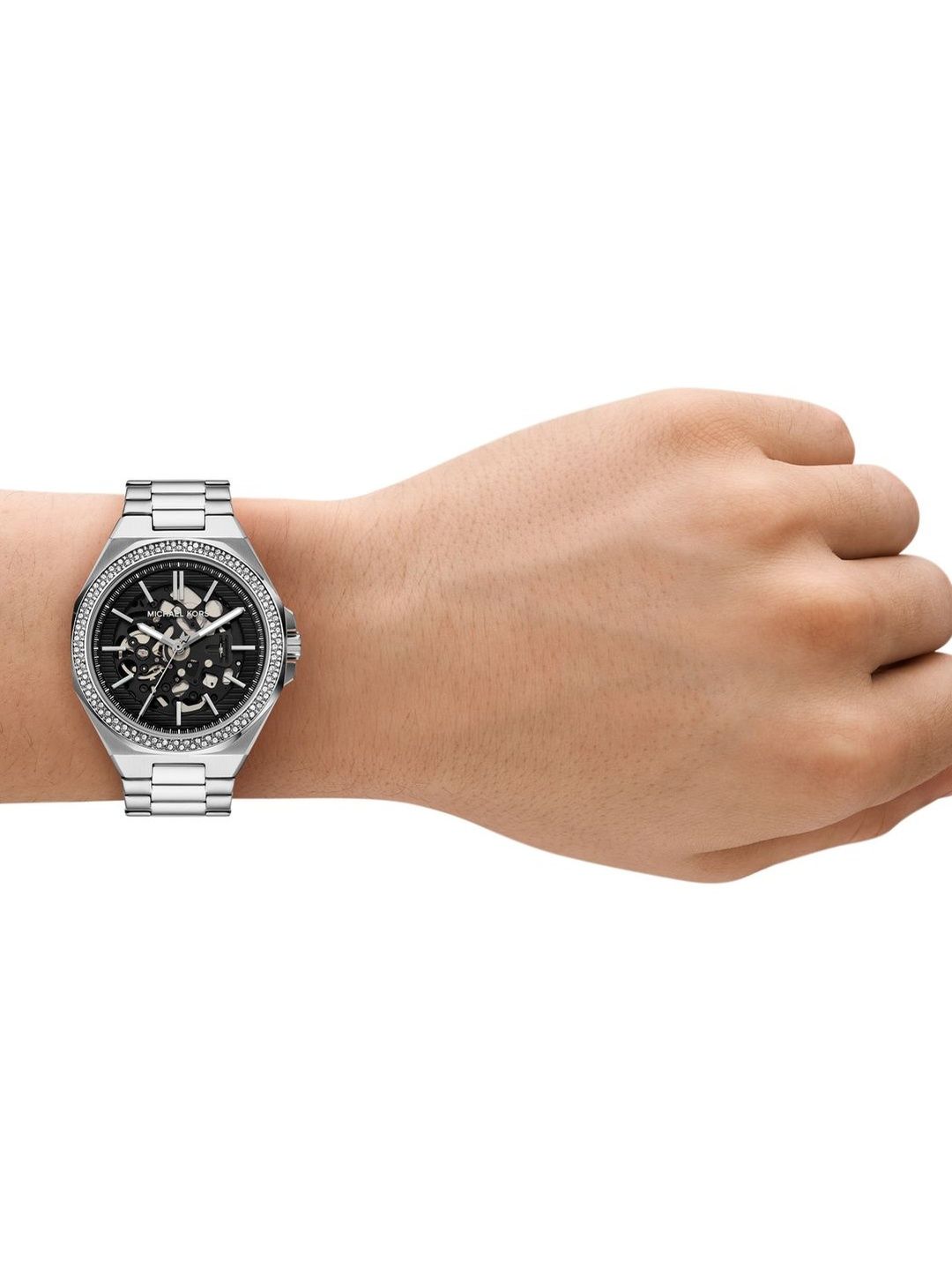 Michael Kors Michael Kors Callum Men Skeleton Dial & Stainless Steel Automatic Motion Powered Watch