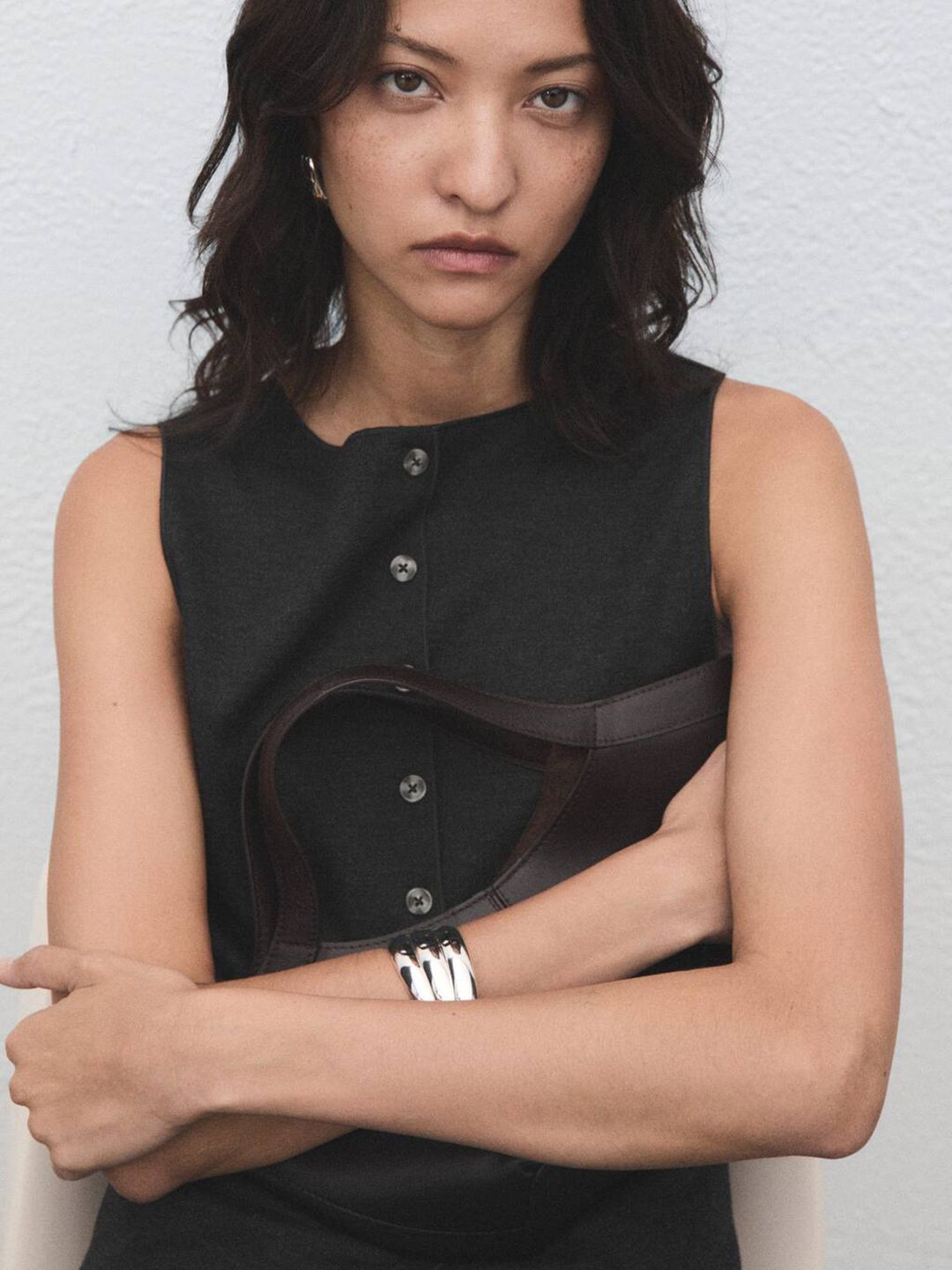Solid Sleeveless Waistcoat