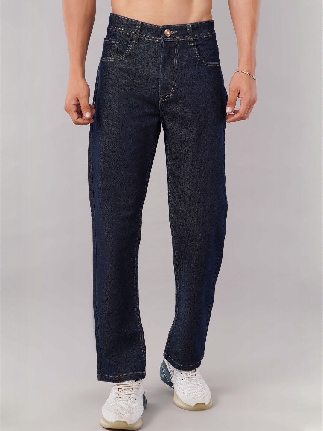 NIVASU Men Regular Fit Mid-Rise Stretchable Jeans