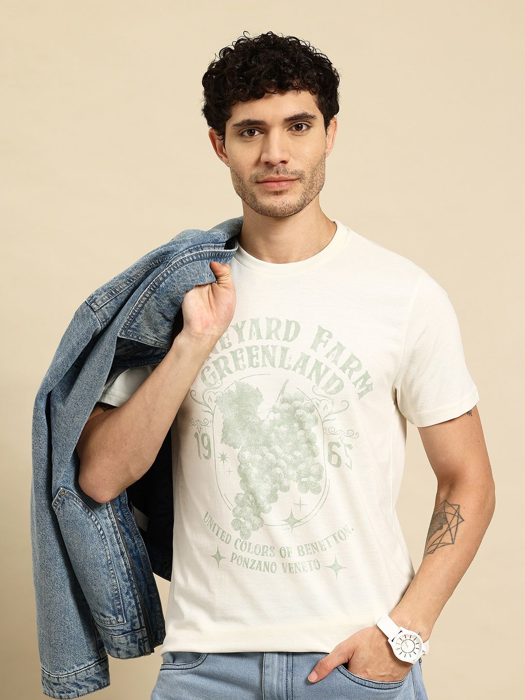 United Colors of Benetton Men Printed T-shirt