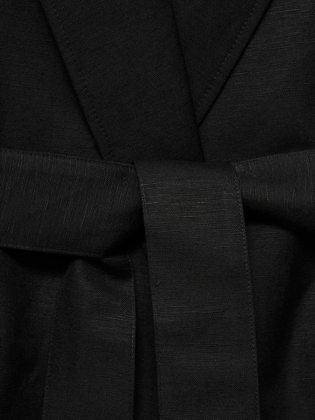 Lapel Collar Waistcoat With Belt