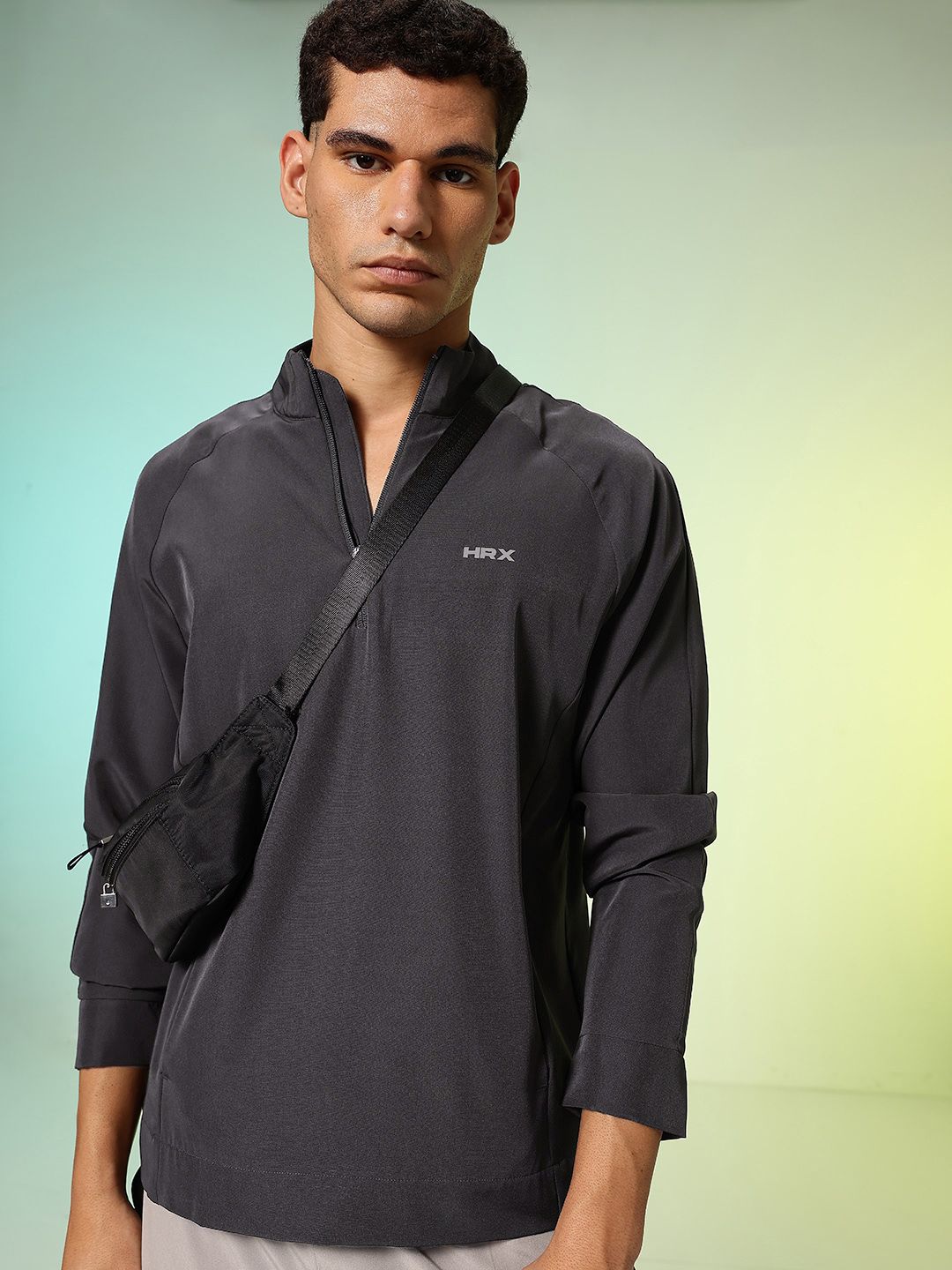 HRX by Hrithik Roshan Mock Collar Running Sporty Jacket