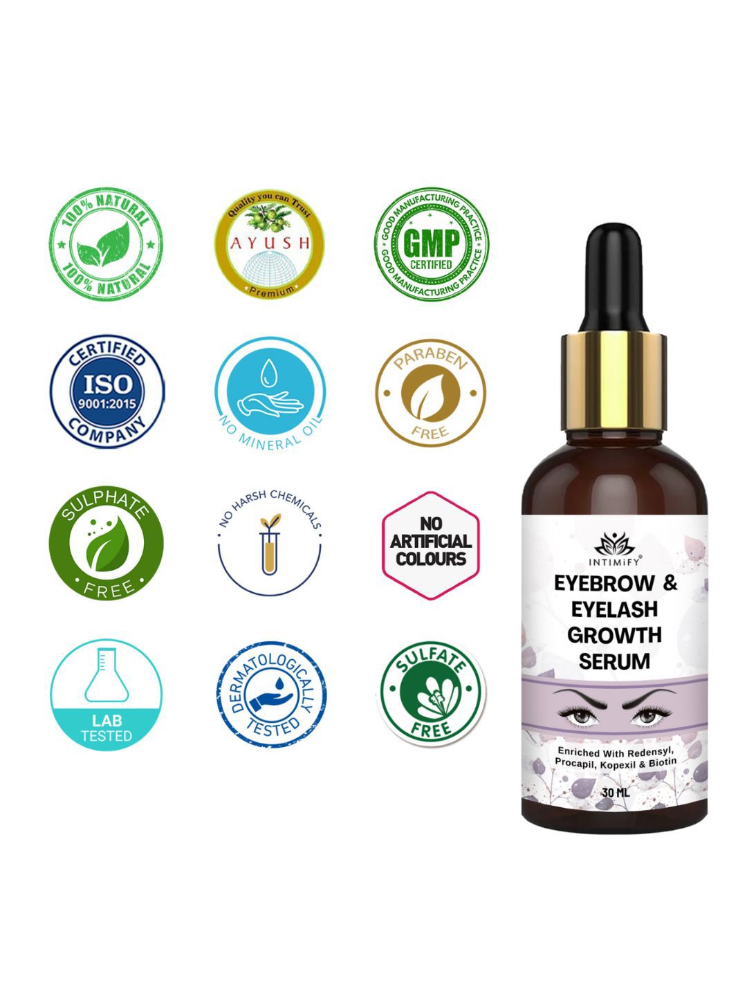 アイケア Lashcend Eyebrow Serum & BELIFTY Eye Buy INTIMIFY Eyebrow & Eyelash Growth Serum 30ml - Eyebrow