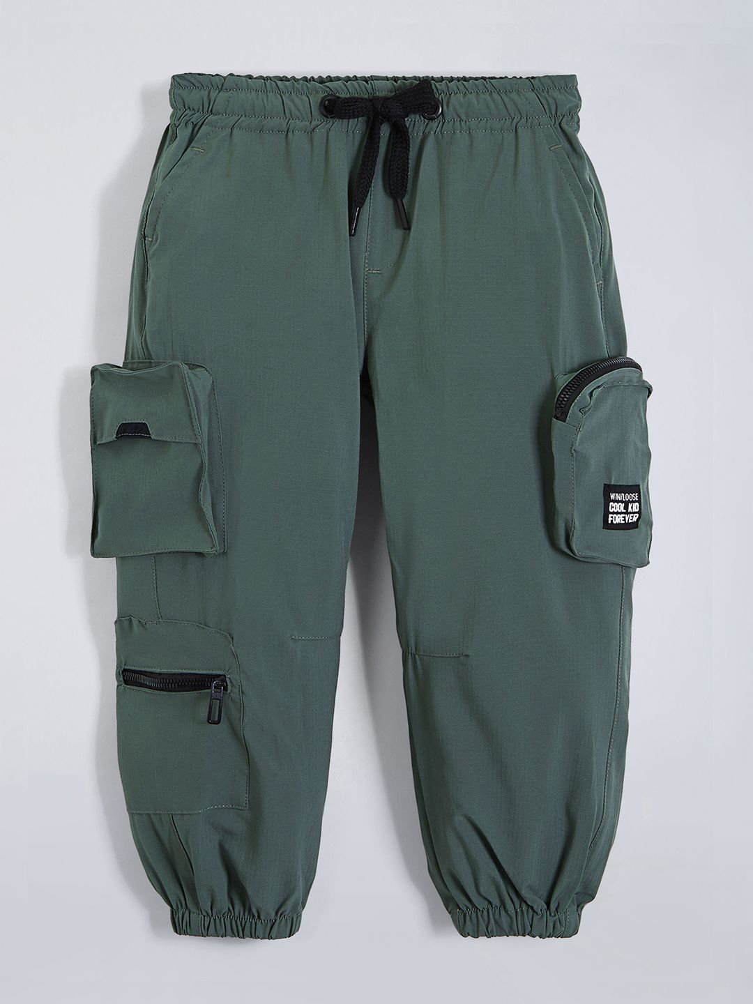 Hopscotch Boys Cotton Relaxed Cargos Trousers