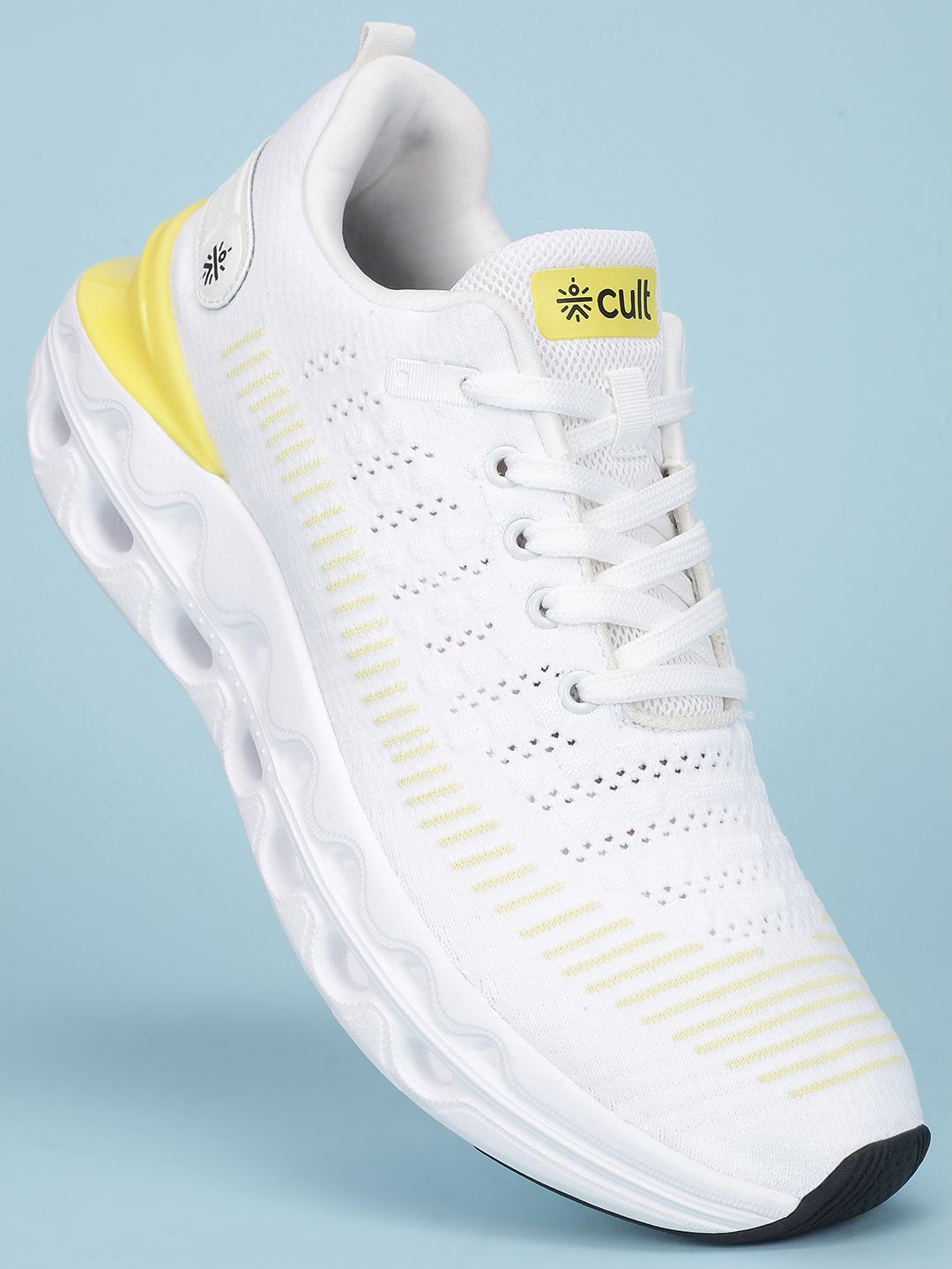 CULT Men's Yellow Flexora Sneaker Shoes