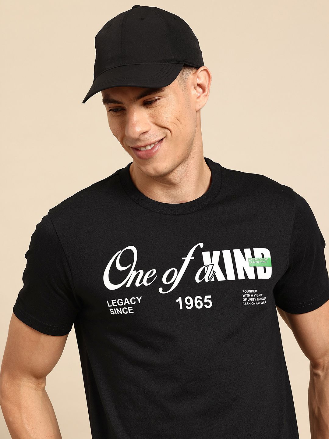 United Colors of Benetton Typography Printed T-shirt