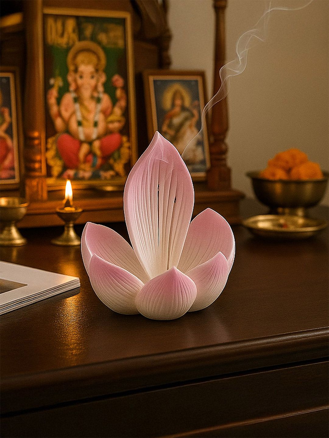 Buy Ekhasa Resin Agarbatti Stand With Ash Catcher Home Pooja