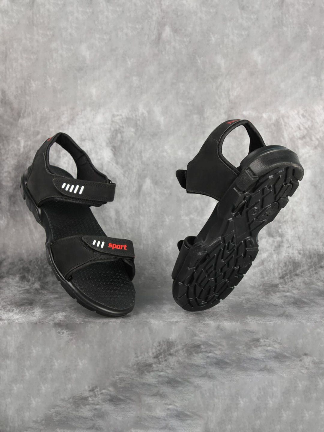 RICHALE Men Sports Sandals With Velcro Closure