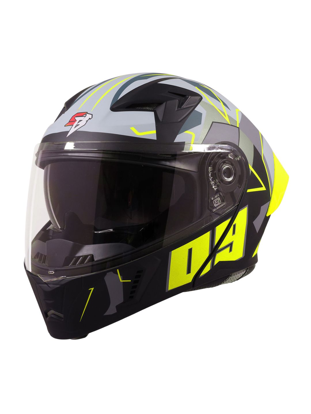 Steelbird Men Anti-Scratch ISI Certified Flip Up Motorbike Helmet