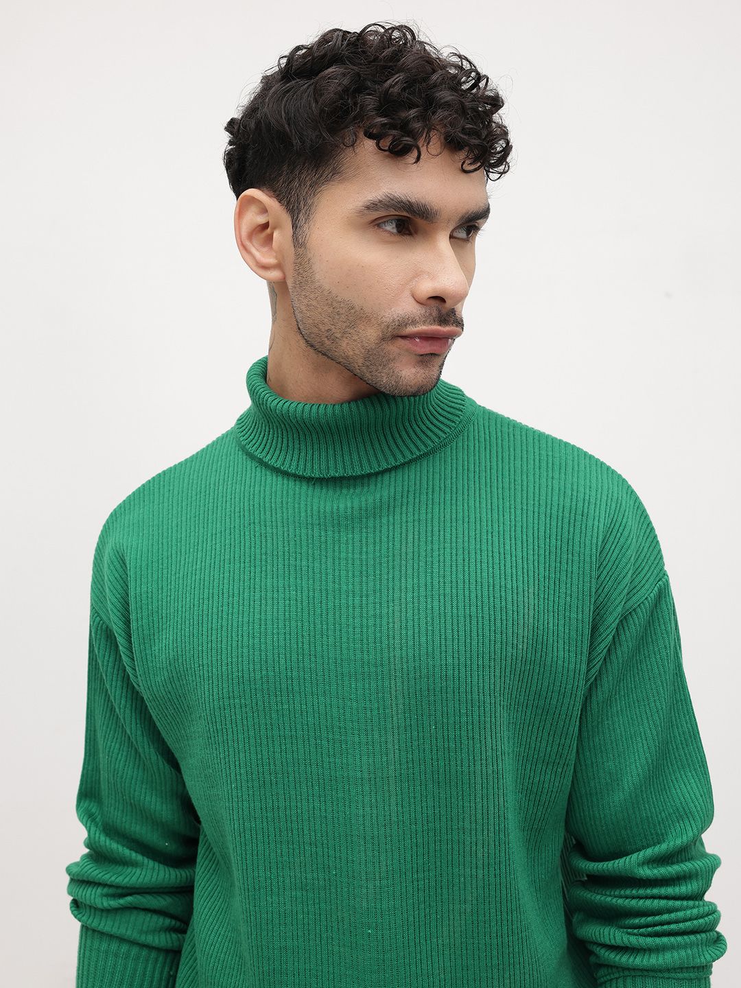The Roadster Life Co. Turtle Neck Ribbed Pullover