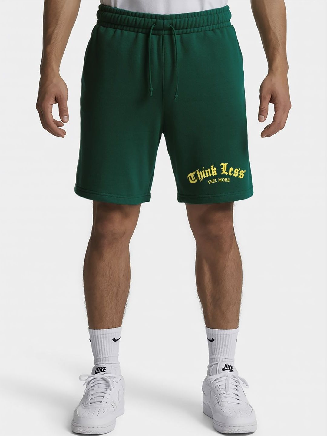 FFLIRTYGO Men Plus Size Typography Running Sports Shorts
