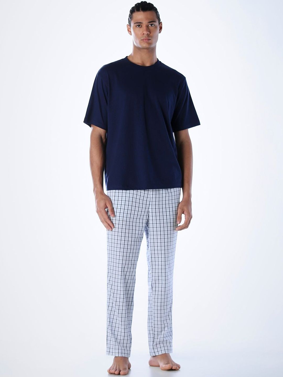 Jack & Jones Men Round Neck Round Neck Night suit