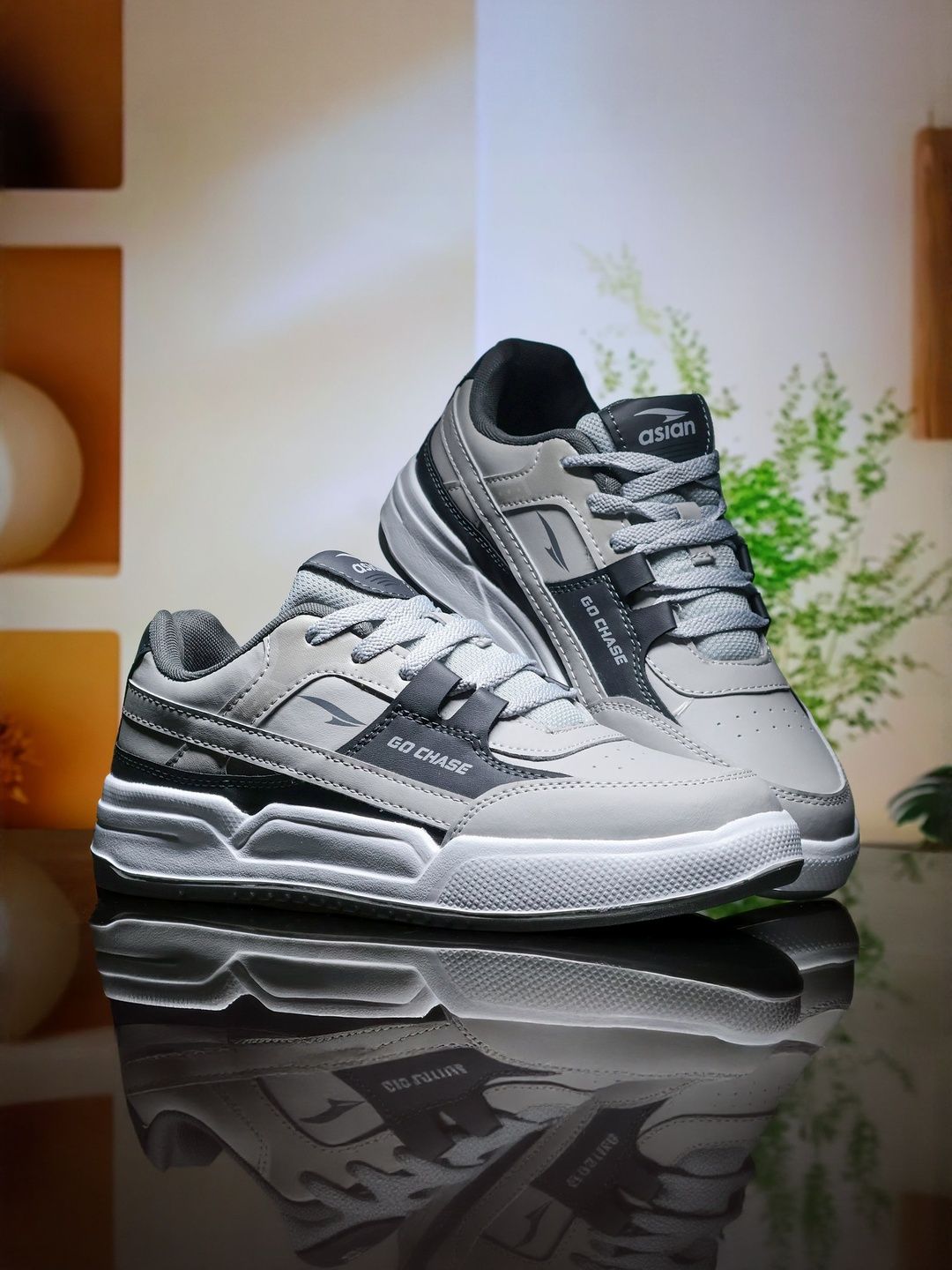 Buy ASIAN Unicorn-13 Men Colourblocked Round Toe Sneakers - Casual