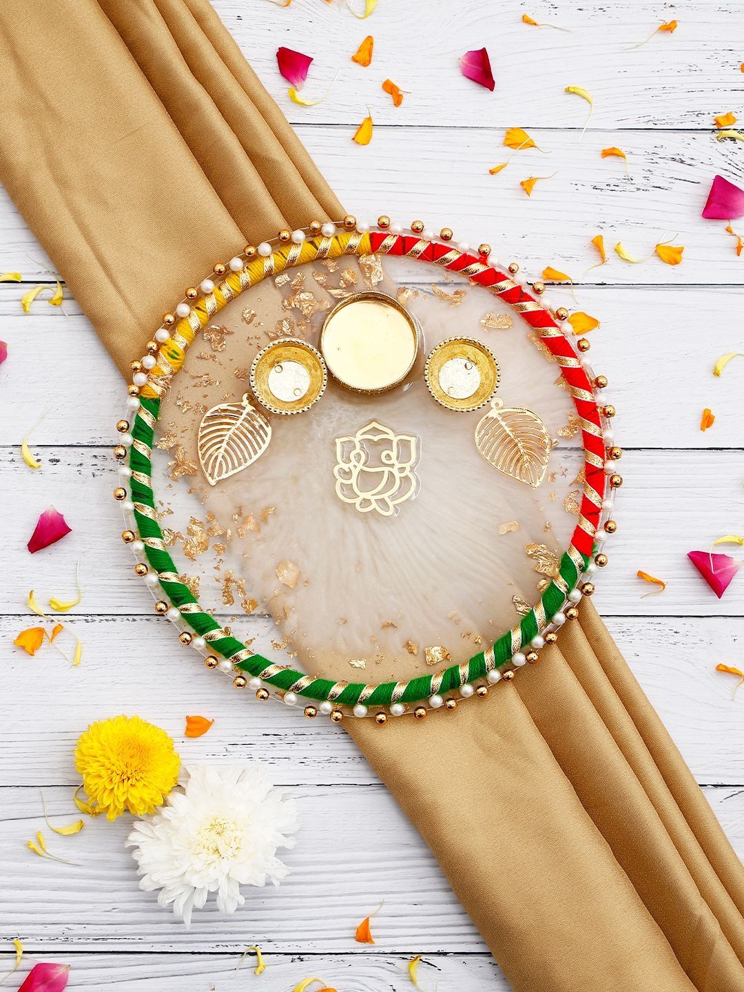 Archies Multicolor Ganesha Pooja Thali
