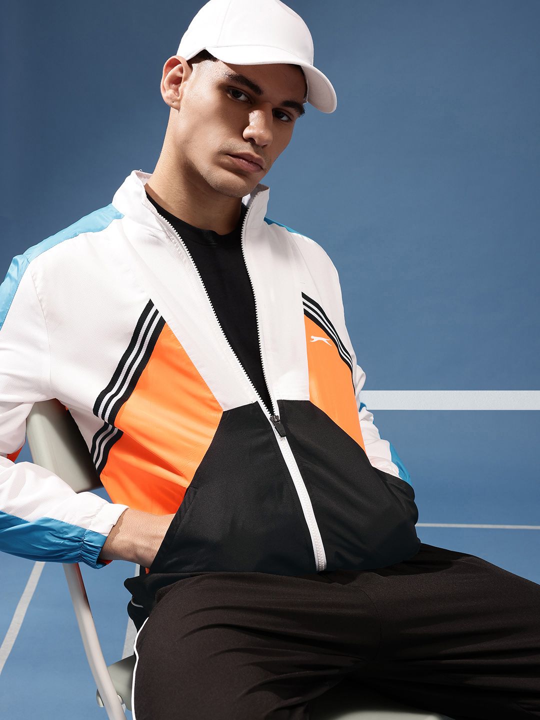 Slazenger Colourblocked Hooded Sporty Jacket