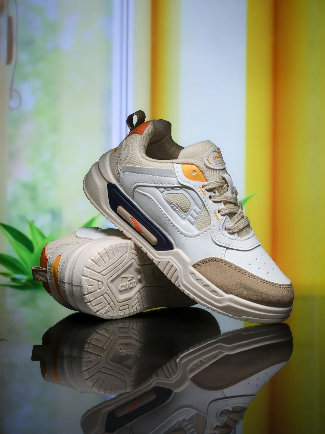 ASIAN Men Colourblocked Running Non-Marking Sports Shoes