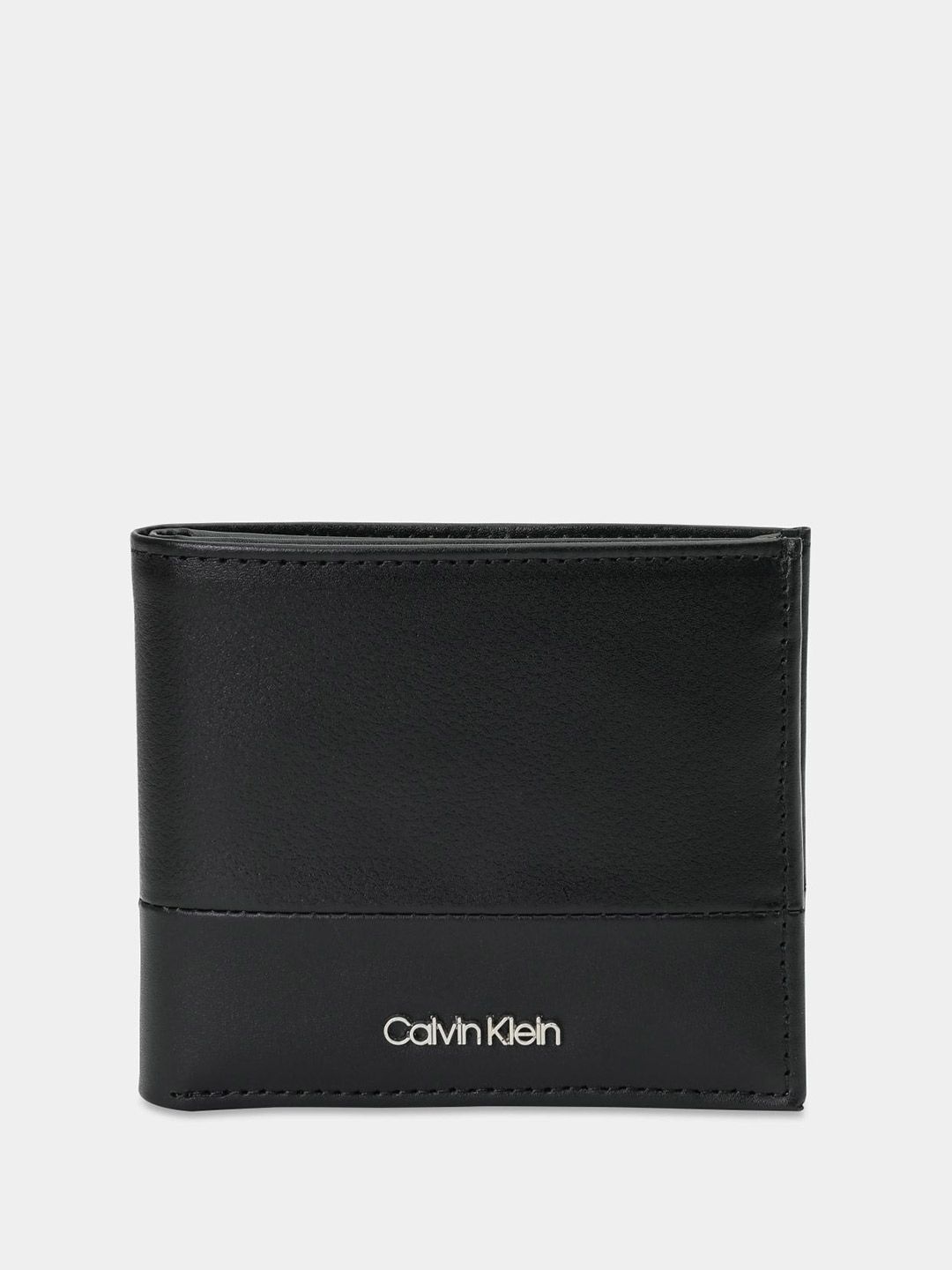 Calvin Klein Calvin Klein Men Leather Flap Coin Pocket Detachable Two Fold Wallet