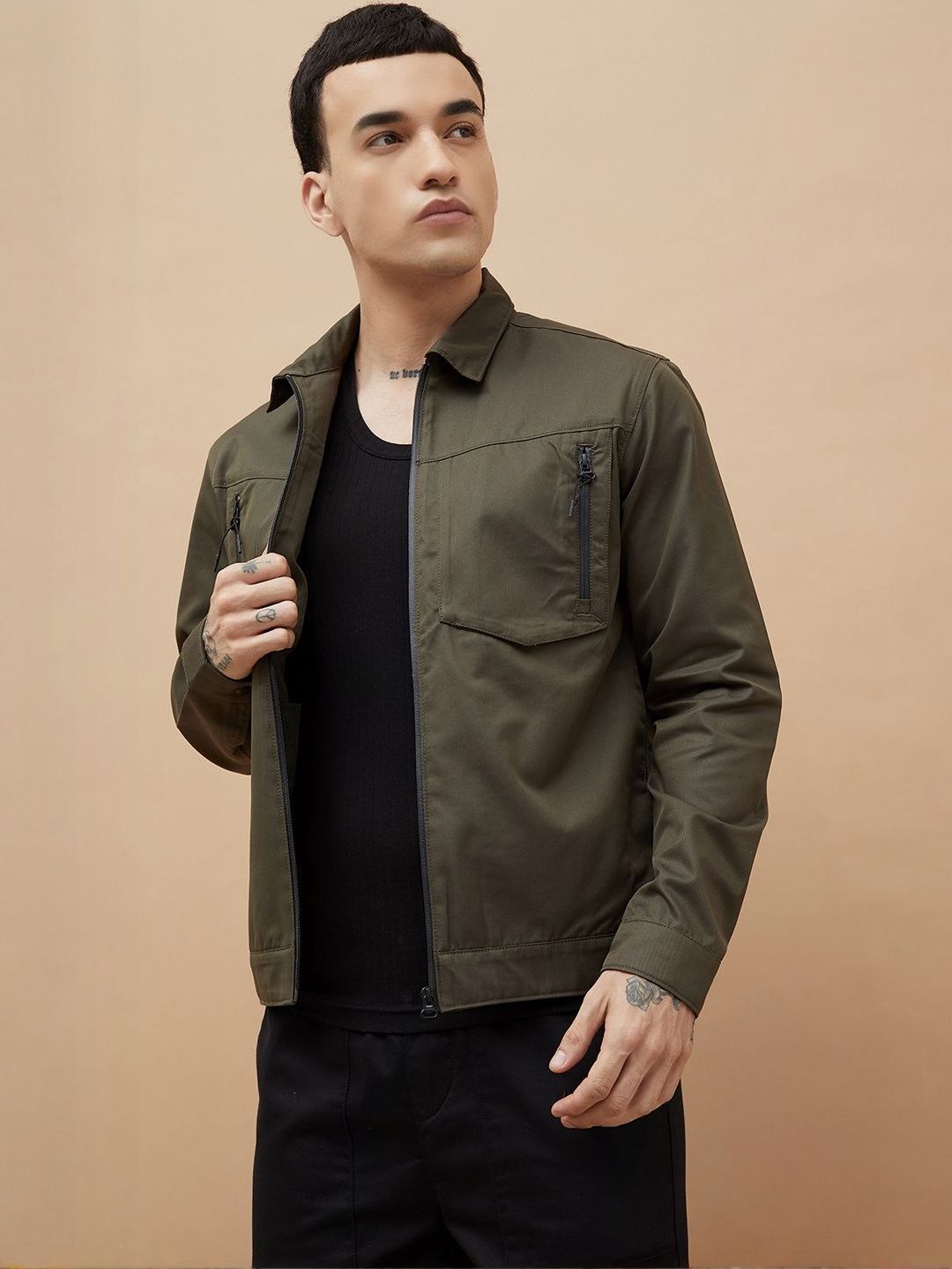Bossini Spread Collar Long Sleeves Tailored Jacket