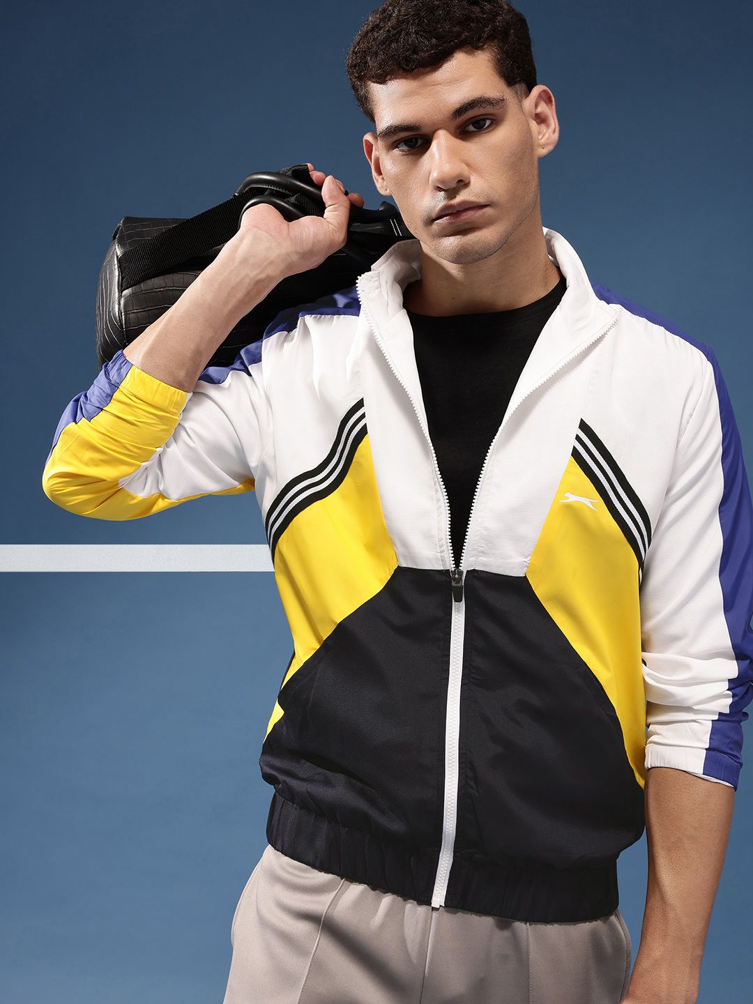 Slazenger Colourblocked Hooded Sporty Jacket